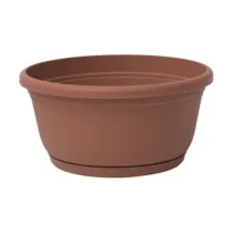 CIOTOLA IN PLASTICA UNICA C/SOTTOVASO D 30 CM