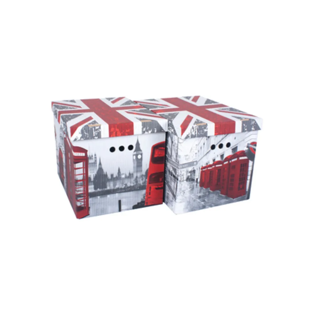 SCATOLA CARTONE CM 42X32X32H SET 2PZ COL.018 (12