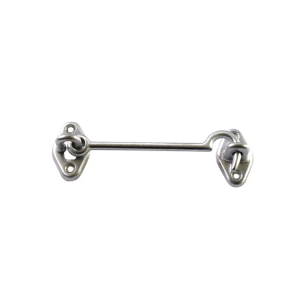 GANCIO FERMAFINESTRA OTTONE CROMO SAT 60 MM (25 GANCIO FERMAFINESTRA OTTONE CROMO SAT 60 MM (25