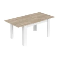KIT TAVOLO KENDRA 140/190X90XH78CM ROVERE BIANCO
