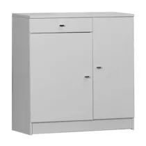 MOBILE 2 ANTE +1 CASSETTO 77X34X80 BIANCO LACC. 342TL