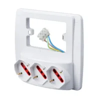 ROSI 94132 MULTIPRESA DA PARETE SMART 3PR BIP-SC