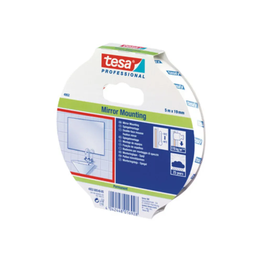 NASTRO BIADESIVO TESA P/SPECCHI 19MMX5M (16 NASTRO BIADESIVO TESA P/SPECCHI 19MMX5M (16