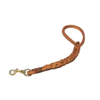 GUINZAGLIO P/CANI CUOIO TRIPLA TRECCIA 50 CM (6