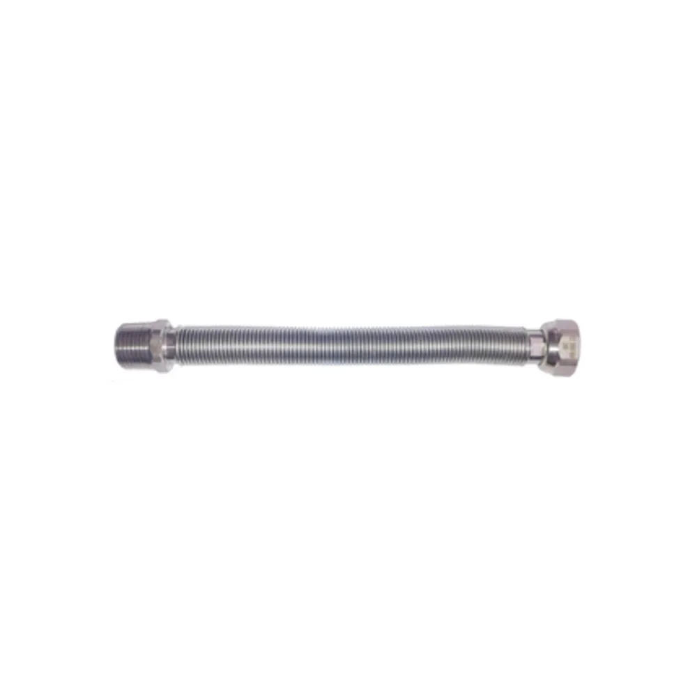 RACCORDO INOX ESTENSIBILE ACQUA 3/4 MF 200-400 MM