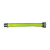 RACCORDO INOX ESTENSIBILE GAS 1/2 MF 200-400 GIALLO