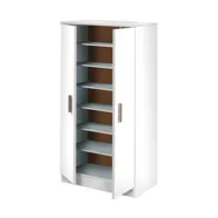 KIT SCARPIERA 2 ANTE + 6 RIPIANI 55X36X108 BIANCO