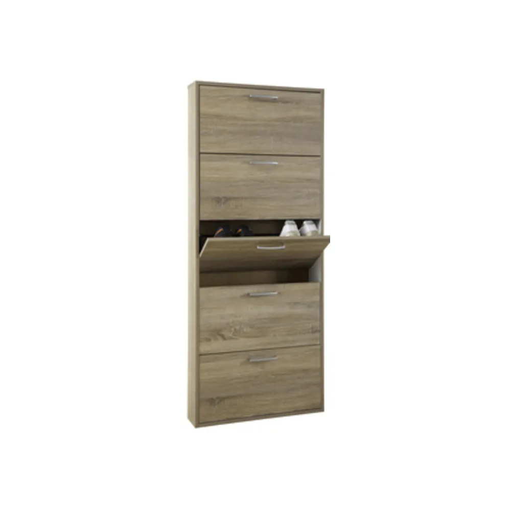 KIT SCARPIERA 5 RIBALTE 65X15X164 ROVERE SCURO