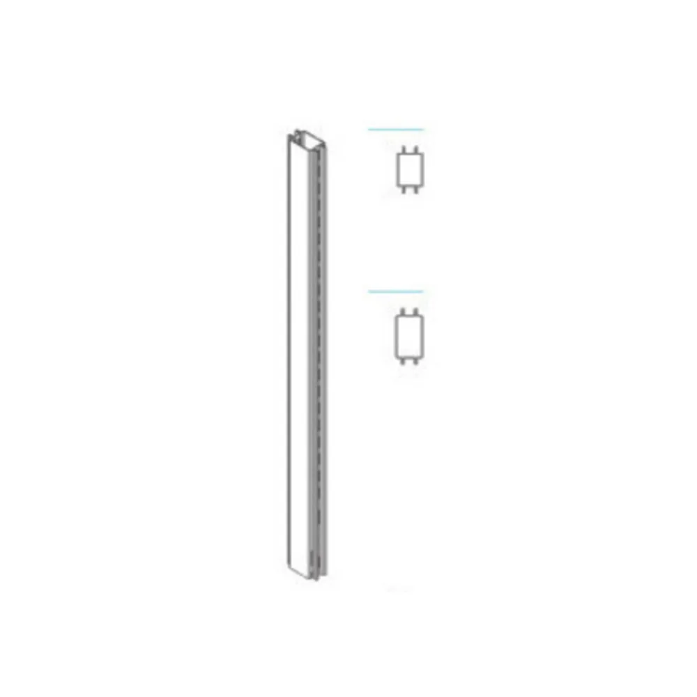 ZAF PIANTANA BIFACC GONDOLA GRIGIA 9XH140CM