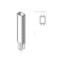 ZAF PROLUNGA X PIANT.GONDOLA GRIGIA CM7