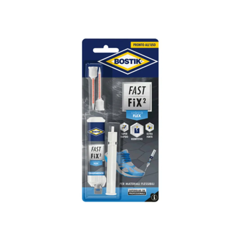 BOSTIK COLLA FAST FIX LIQUID FLEX 10 G BLISTER (6 BOSTIK COLLA FAST FIX LIQUID FLEX 10 G BLISTER (6