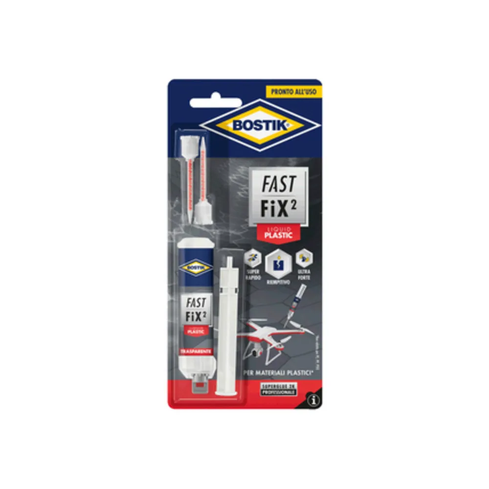 BOSTIK COLLA FAST FIX LIQUID PLASTIC 10 G BLISTER (6