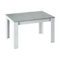 KIT TAVOLO KENDRA 140/190X90XH78CM BIANCO/CEMEN