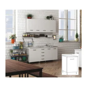 KIT CUCINA BASE 1 ANTA 40X50XH85 CM BIANCO