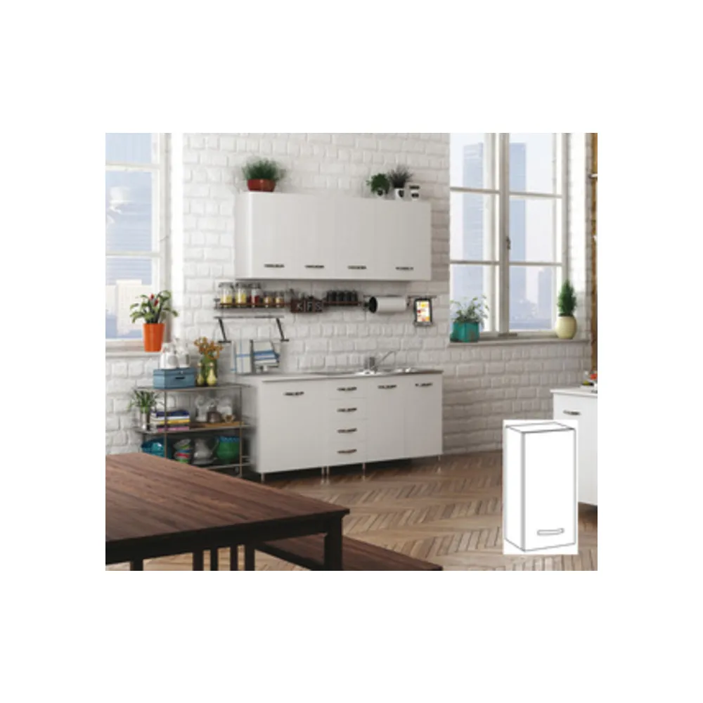 KIT CUCINA PENSILE 1 ANTA 40X30XH72 CM BIANCO . KIT CUCINA PENSILE 1 ANTA 40X30XH72 CM BIANCO .