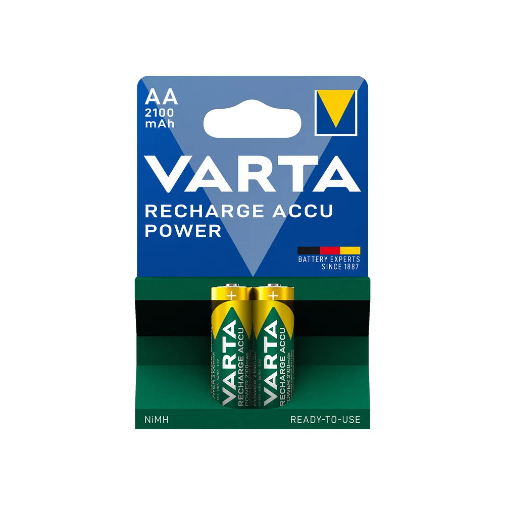 VARTA BATT RICARICABILE STILO 2100MAH BL 2 PZ (10 VARTA BATT RICARICABILE STILO 2100MAH BL 2 PZ (10