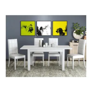 KIT TAVOLO FIRENZE 110/150X70XH76 BCO FRASSINO