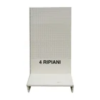 SCAFFALE A PARETE 200X40X205H GRIGIO 4 RIPIAN