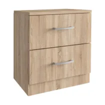 KIT COMODINO 2 CASSETTI 45X34XH47 CM ROVERE