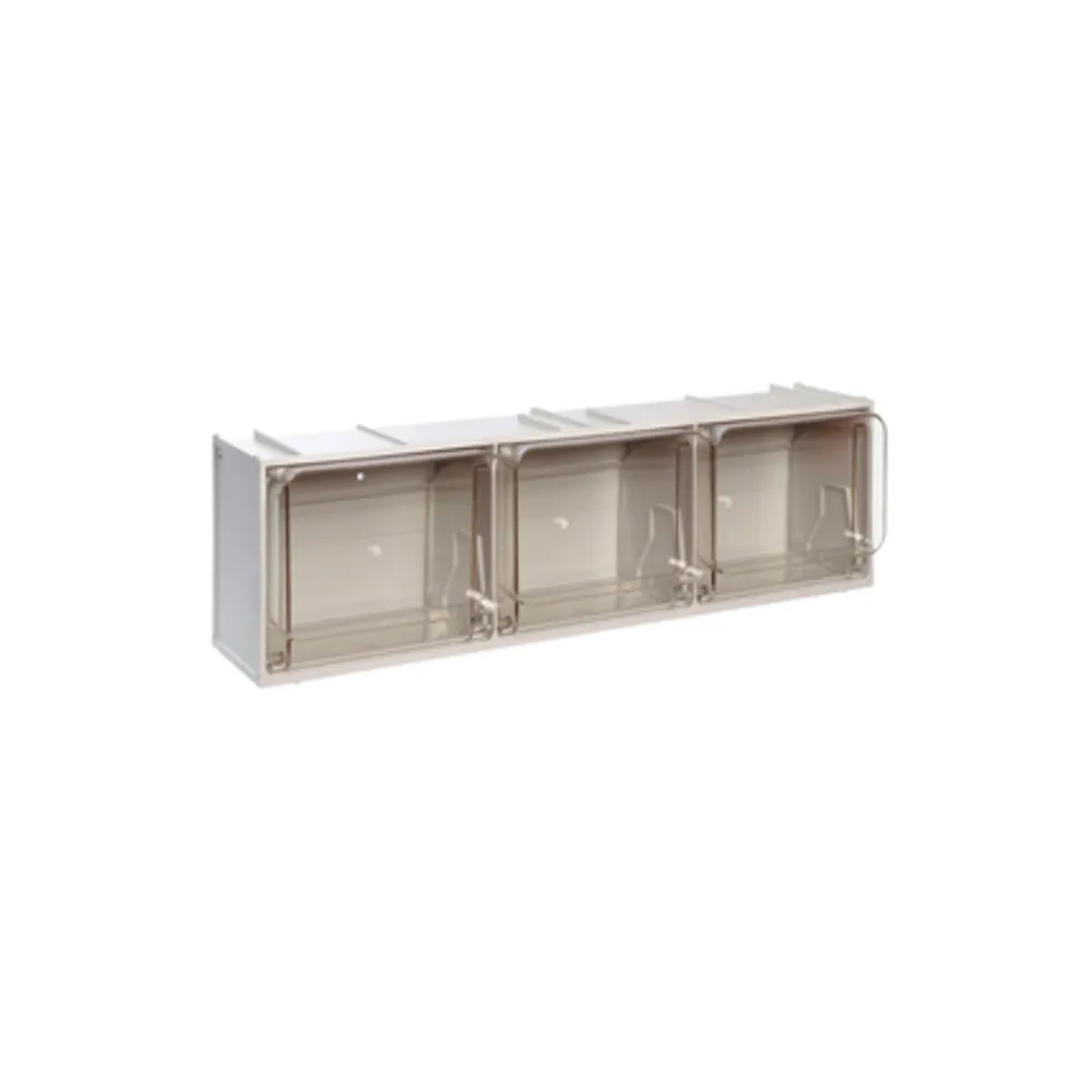 MADIA 3 CASSETTI CRISTAL BOX 600X155XH175 MM MADIA 3 CASSETTI CRISTAL BOX 600X155XH175 MM