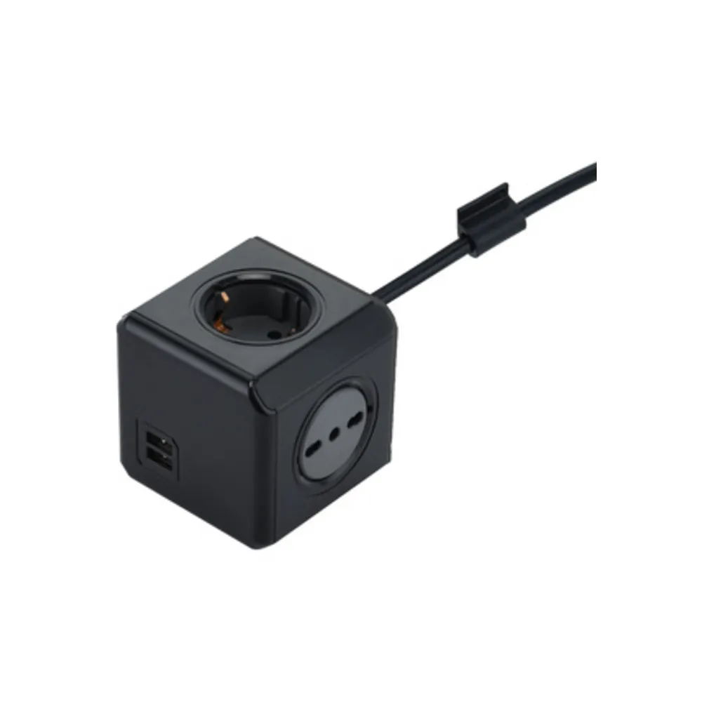 MULTIPRESA CUBO DUAL 2 SCHUKO + 2BIP + 2USB 2.1A MULTIPRESA CUBO DUAL 2 SCHUKO + 2BIP + 2USB 2.1A