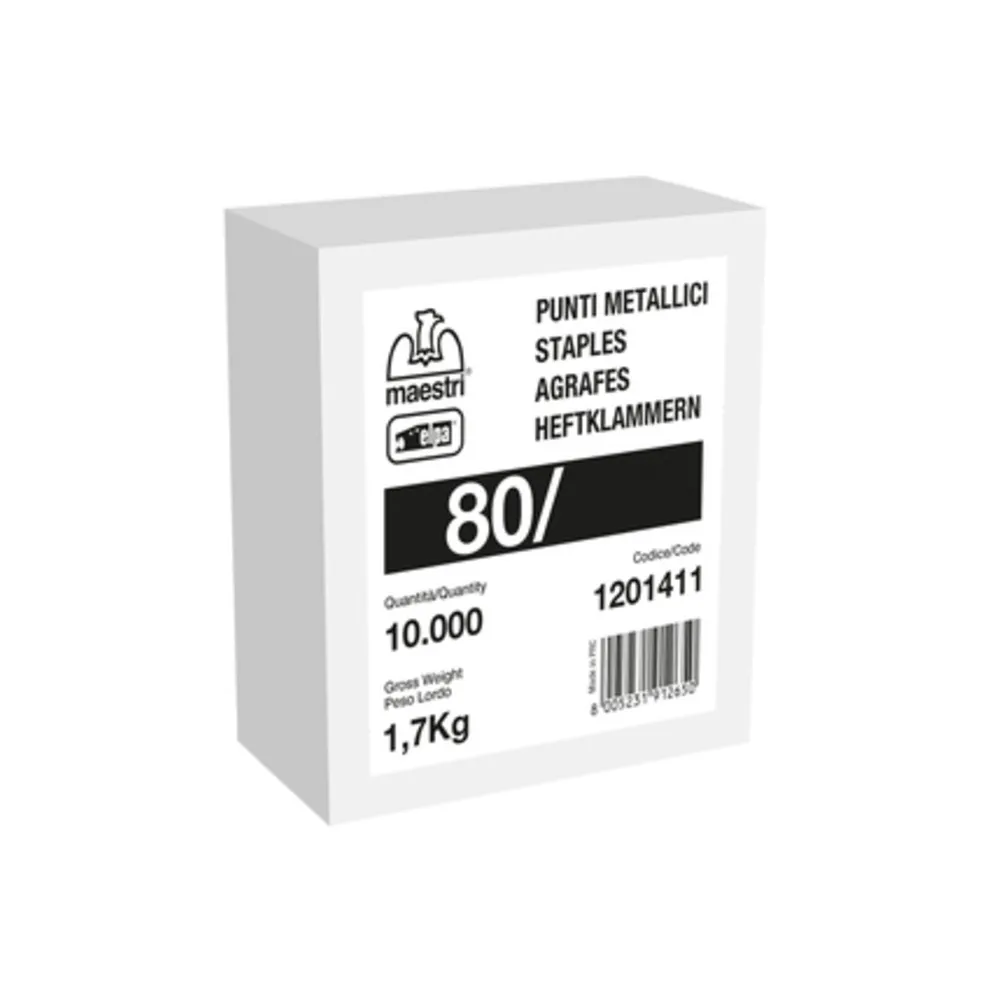 MAESTRI PUNTI SPILLATRICE ART. 80/10 10000 PZ GALVA MAESTRI PUNTI SPILLATRICE ART. 80/10 10000 PZ GALVA