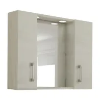 SPECCHIO DA BAGNO 960 A 2 ANTE ROVERE BIANCO