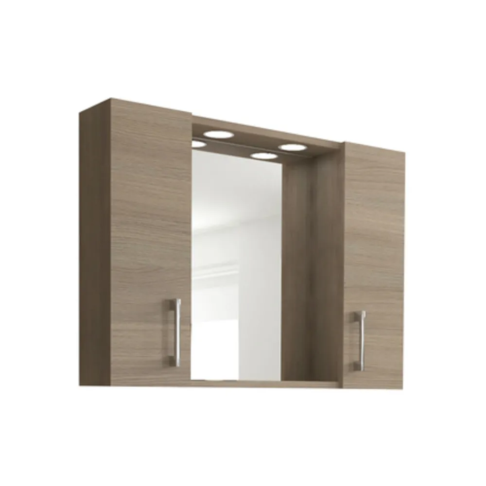SPECCHIO DA BAGNO 960 A 2 ANTE ROVERE FUMO
