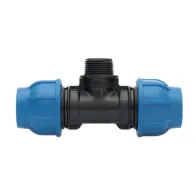 RACCORDO POLIPROP TEE M D 16 X 1/2 X 16 MM* (20