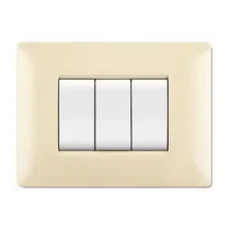 PLACCA LIFE Q LIVING PLAST AVORIO                3P (10