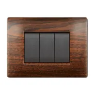 PLACCA LIFE Q LIVING PLAST LEGNO SCURO  4P