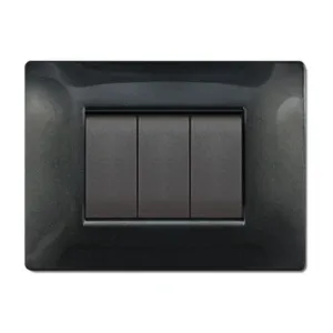 PLACCA LIFE Q LIVING PLAST NERO GLITTERING      3P (10