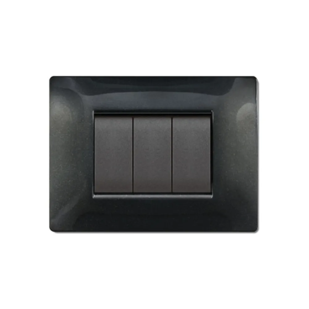 PLACCA LIFE Q LIVING PLAST NERO GLITTERING      4P