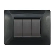 PLACCA LIFE Q LIVING PLAST NERO GLITTERING      7P