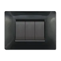 PLACCA LIFE Q LIVING PLAST NERO GLITTERING      7P