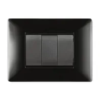 PLACCA LIFE Q LIVING PLAST NERO         7P