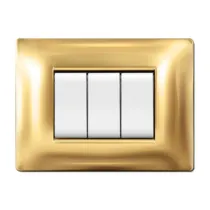 PLACCA LIFE Q LIVING PLAST ORO          3P (10