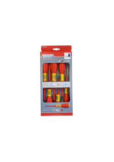INSULATED SCREWDRIVER SET FOR ELECTRICIANS VDE/GS 7PC