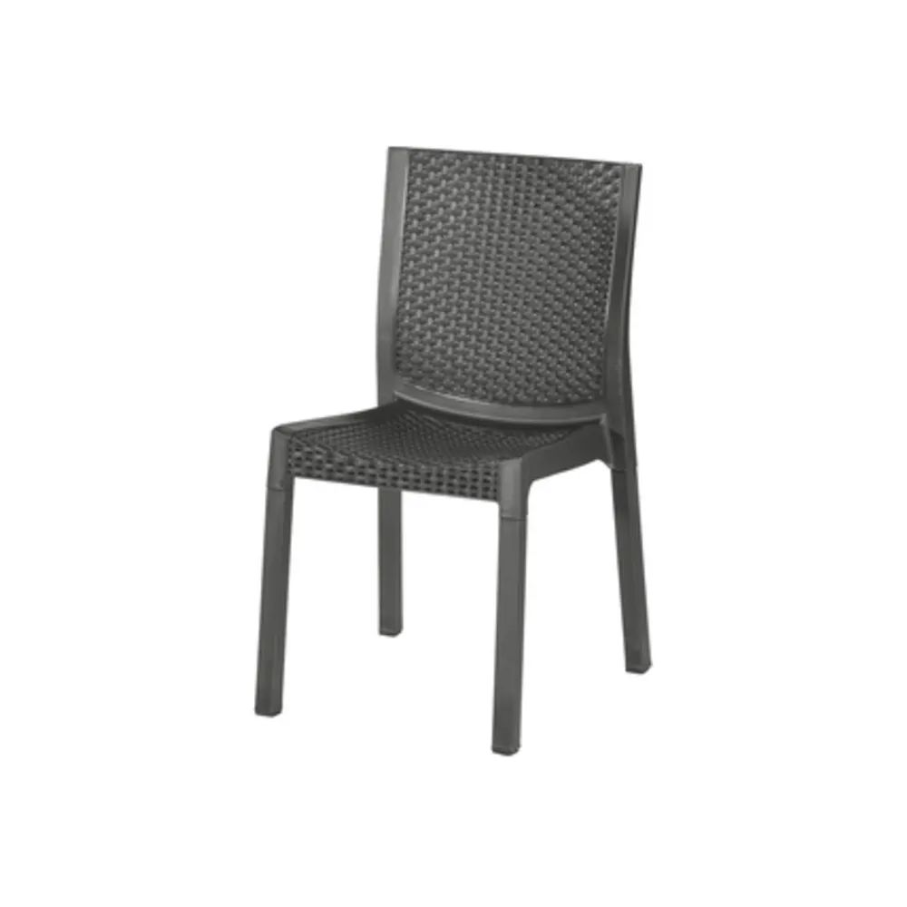 SEDIA RESINA EFFETTO RATTAN PANAREA ANTRACITE SEDIA RESINA EFFETTO RATTAN PANAREA ANTRACITE