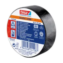 NASTRO ISOLANTE CERTIFICATO NERO 25MTX25MM (10