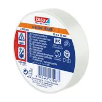NASTRO ISOLANTE CERTIFICATO BIANCO 25MTX19MM (10