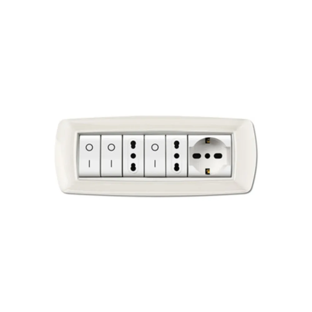 PLACCA LIFE LIVING PLAST BIANCO 7P CORNICE BIANCO