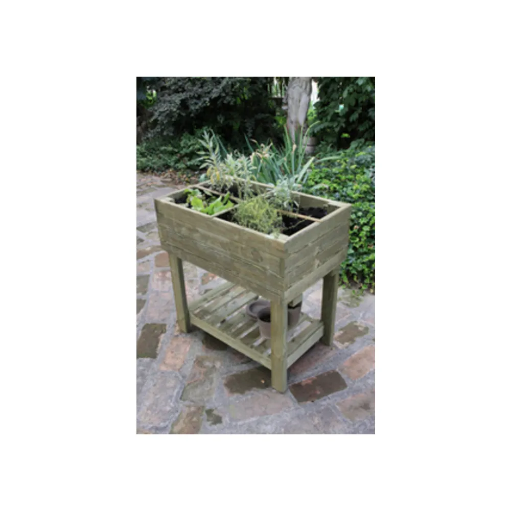 FIORIERA GIARDINIERA RIALZATA LEGNO 80X50XH80 CM FIORIERA GIARDINIERA RIALZATA LEGNO 80X50XH80 CM