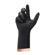 GUANTI NITRILE NERO CAT. III 30 CM TG. M 50 PZ SPESSORATO