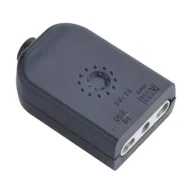 PRESA BIPASSO 2P+T NERO FIG.1 (25