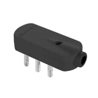 SPINA SALVASPAZIO 10A 2P+T NERO FIG.6 (25