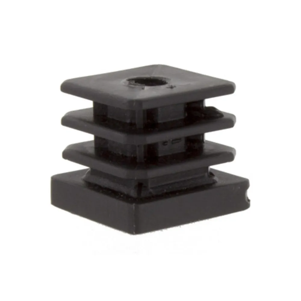 PUNTALE ALETTATO 20X20 MM FORATO 10MA PLAST NERO (50 PUNTALE ALETTATO 20X20 MM FORATO 10MA PLAST NERO (50