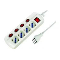 MULTIPRESA 4P BIP/SCHUKO C/5 INTERR FIG.5