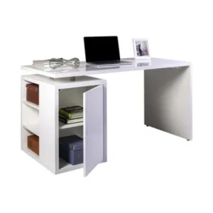 KIT SCRIVANIA CM.140X69X74H BIANCO LUCIDO