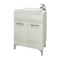 LAVATOIO LEGNO 60X50 CM ROVERE BIANCO